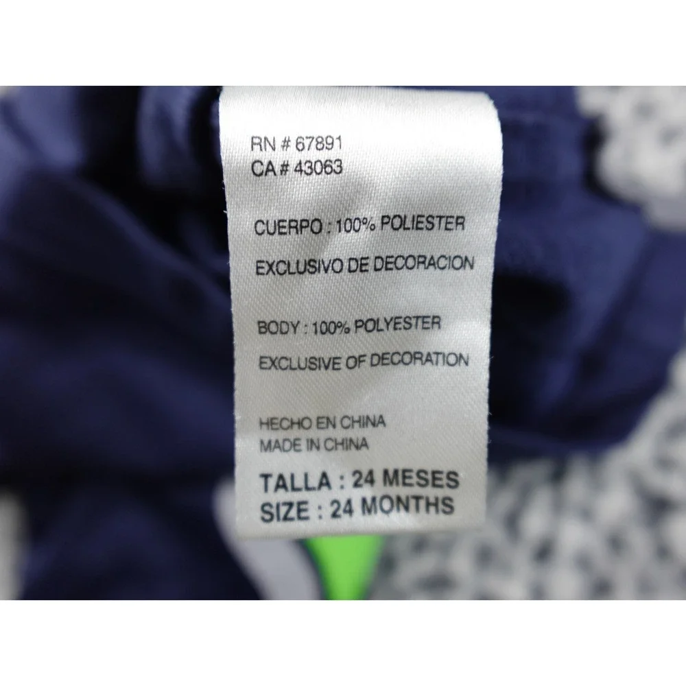 Nike Seattle‎ Seahawks Russell Wilson 3 Football Jersey Toddler 24M Navy Blue